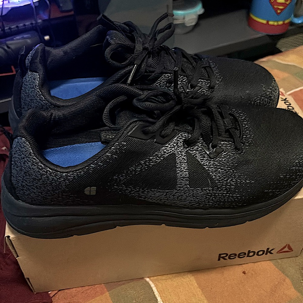 Shoes Crews Toby II-Nano Composite Toe
Non-Slip Black Shoes!Sz 10M!Work Shoes!